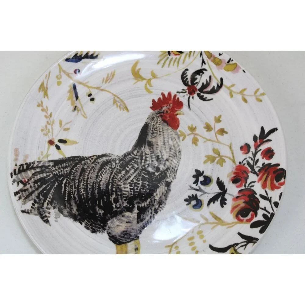 Williams Sonoma Rooster Dinner Plate Marc Lacaze 92586